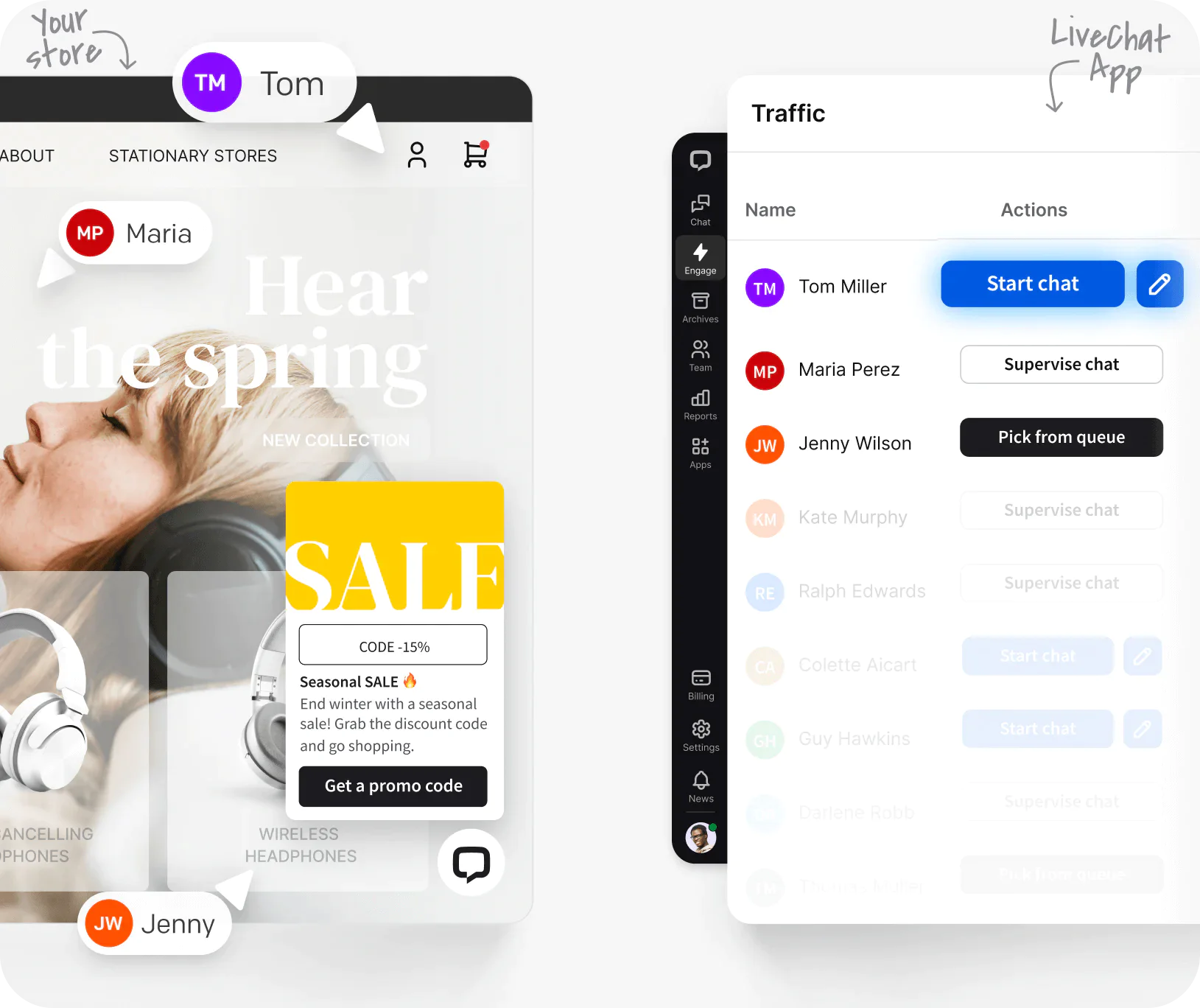 Live Chat to Your Store